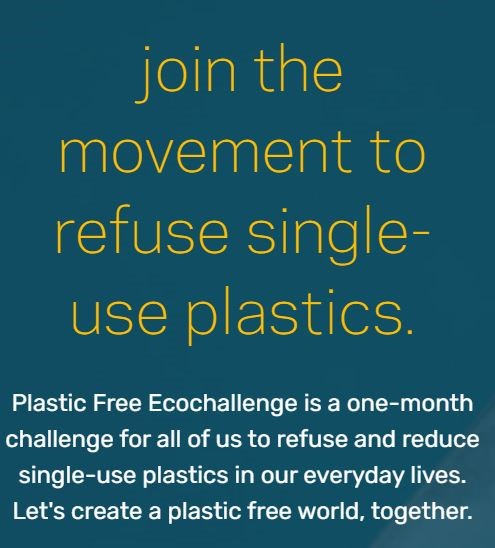 Plastic Free Ecochallenge graphic